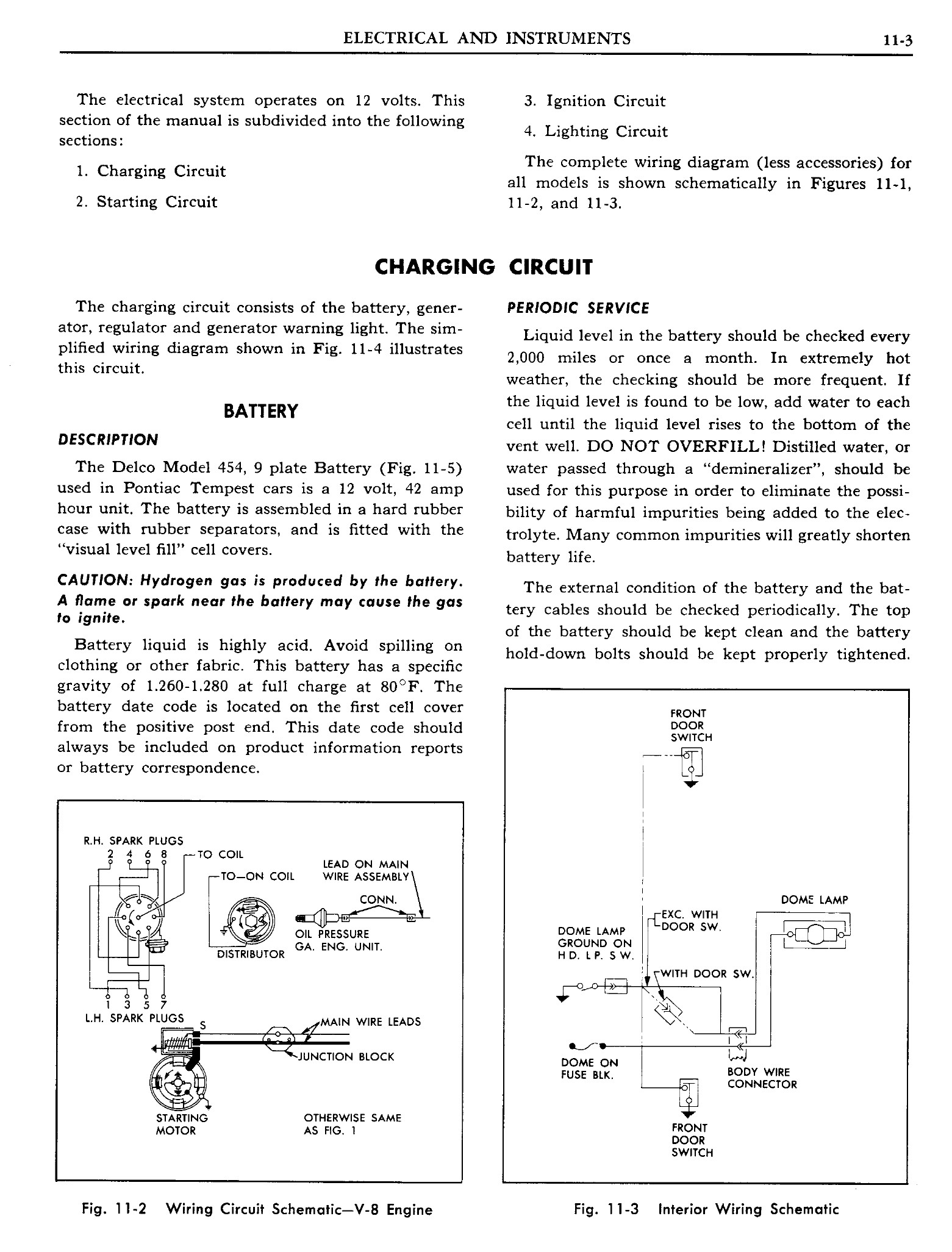 1961 Pontiac Tempest Shop Manual Electrical Page 3 Of 63